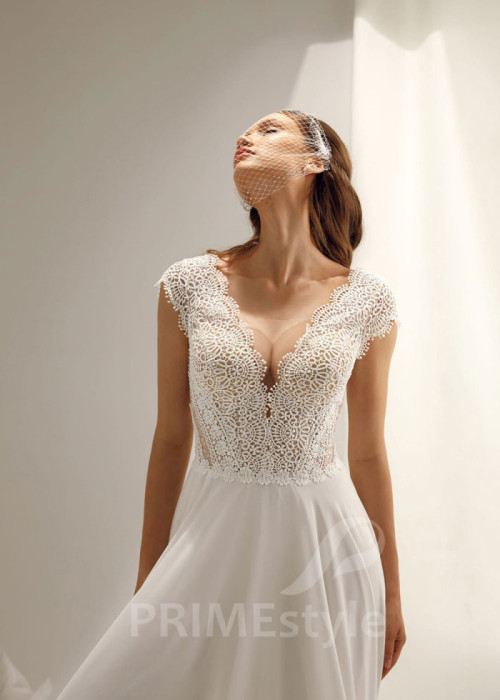 Elegantné boho svadobné šaty Julia 2