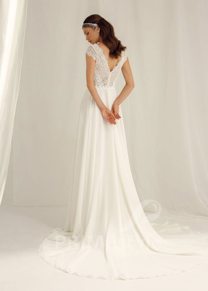 Elegantné boho svadobné šaty Julia