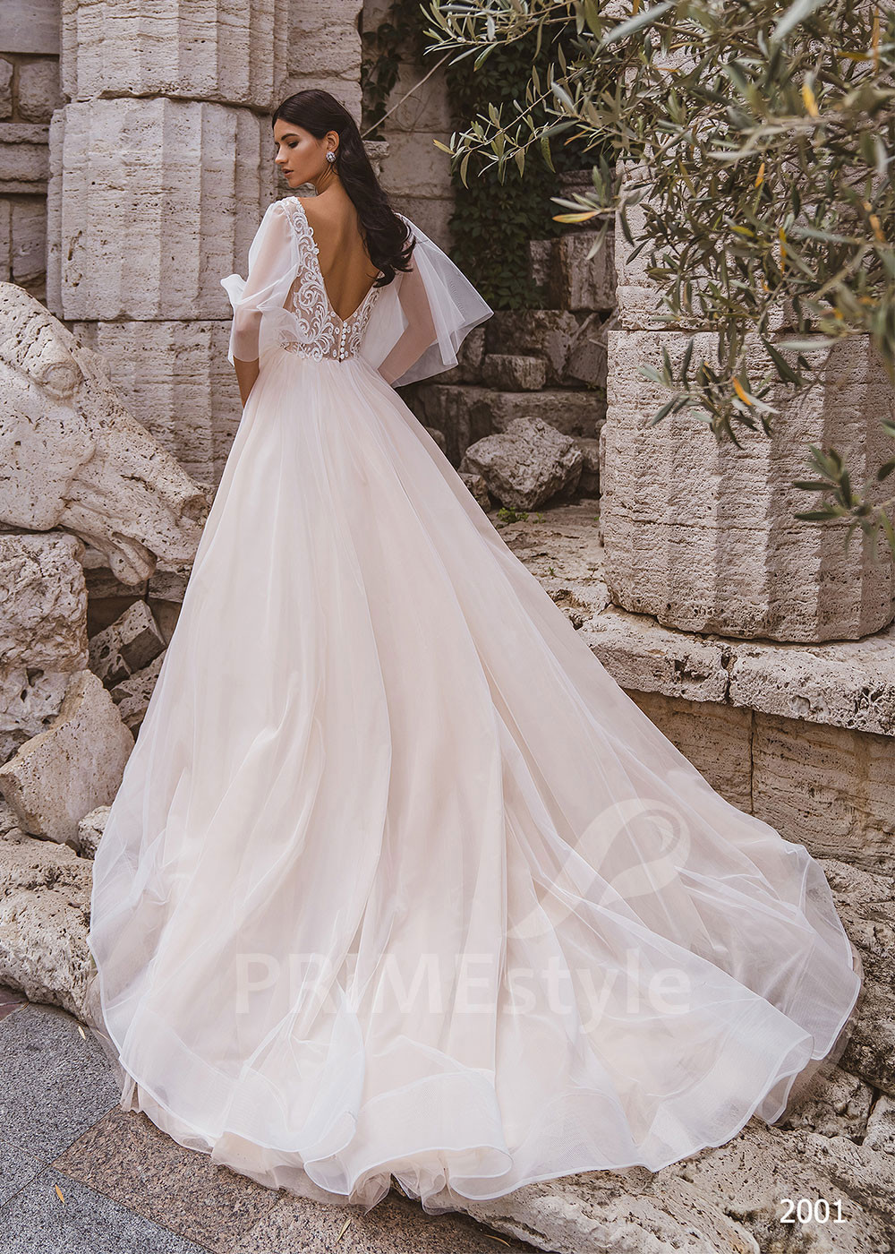 Luxusné čipkované svadobné šaty LC2001