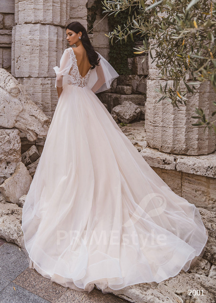 Luxusné čipkované svadobné šaty LC2001