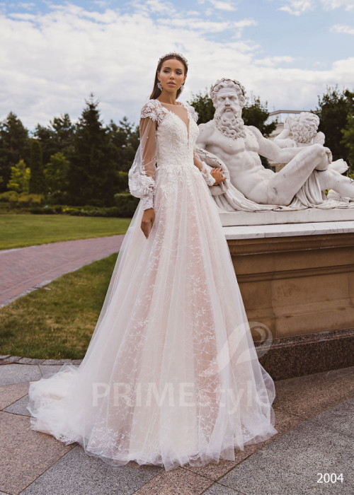 Luxusné čipkované svadobné šaty LC2004
