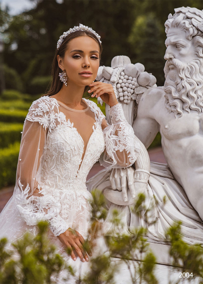Luxusné čipkované svadobné šaty LC2004