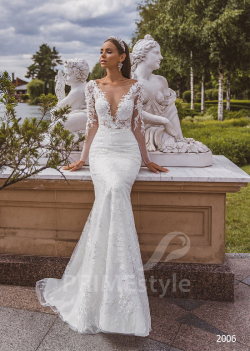 Elegantné celočipkované svadobné šaty LC2006