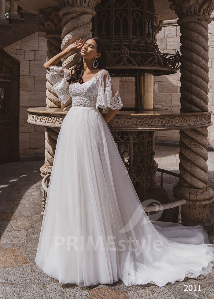 Luxusné romantické svadobné šaty LC2011