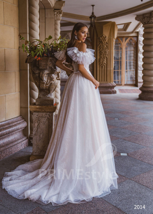 Luxusné romantické svadobné šaty LC2014 2