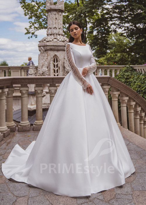 Elegantné minimalistické svadobné šaty LC2019