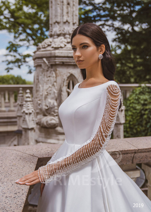 Elegantné minimalistické svadobné šaty LC2019 2