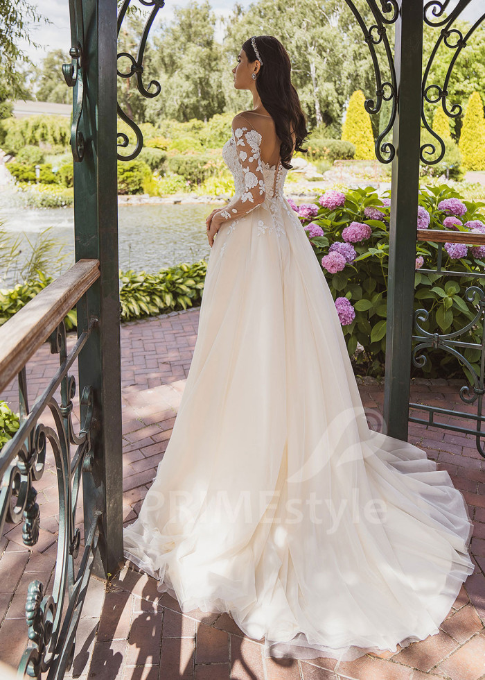 Luxusné čipkované svadobné šaty LC2022