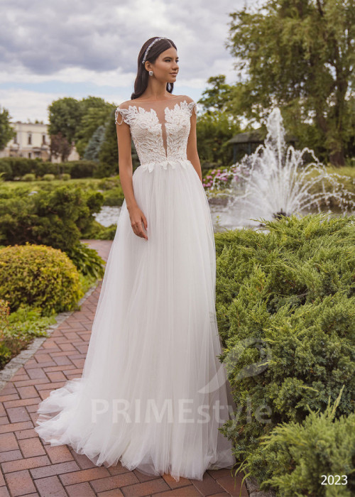 Luxusné čipkované svadobné šaty LC2023
