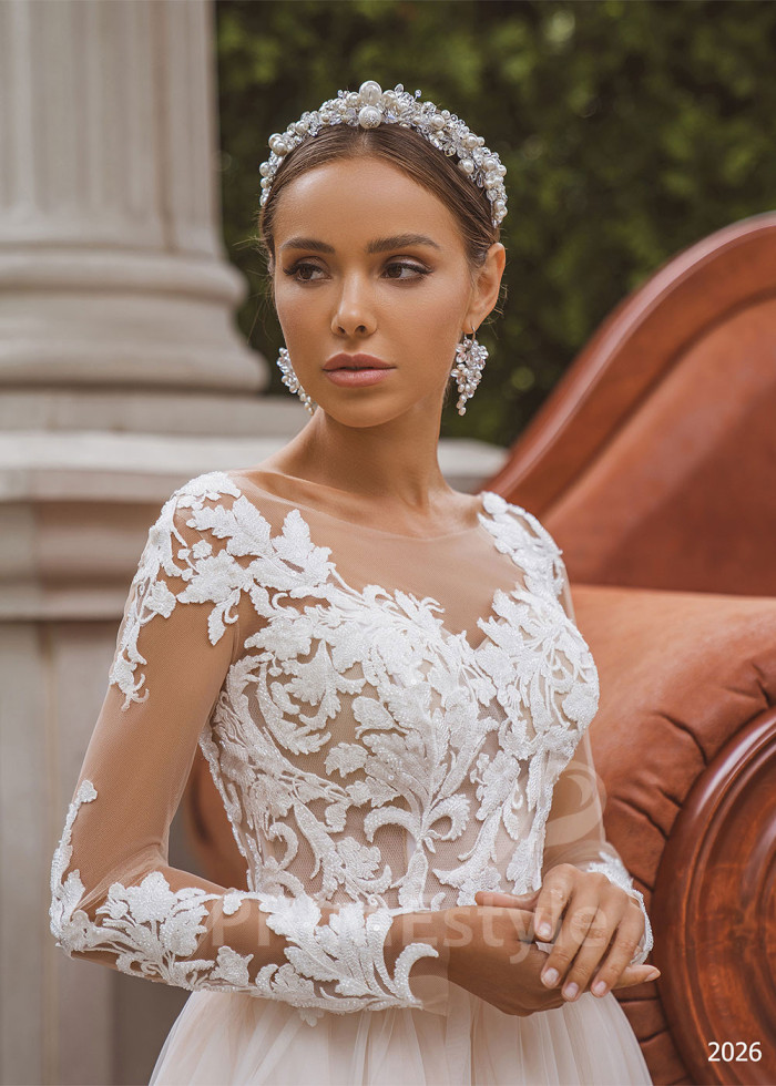 Luxusné čipkované svadobné šaty LC2026