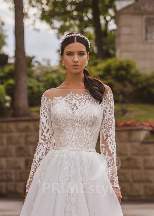 Luxusné tylové svadobné šaty LC2027 2