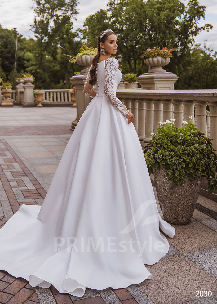 Elegantné minimalistické svadobné šaty LC2030