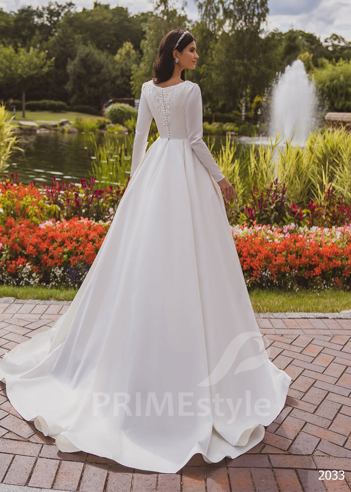 Elegantné minimalistické svadobné šaty LC2033