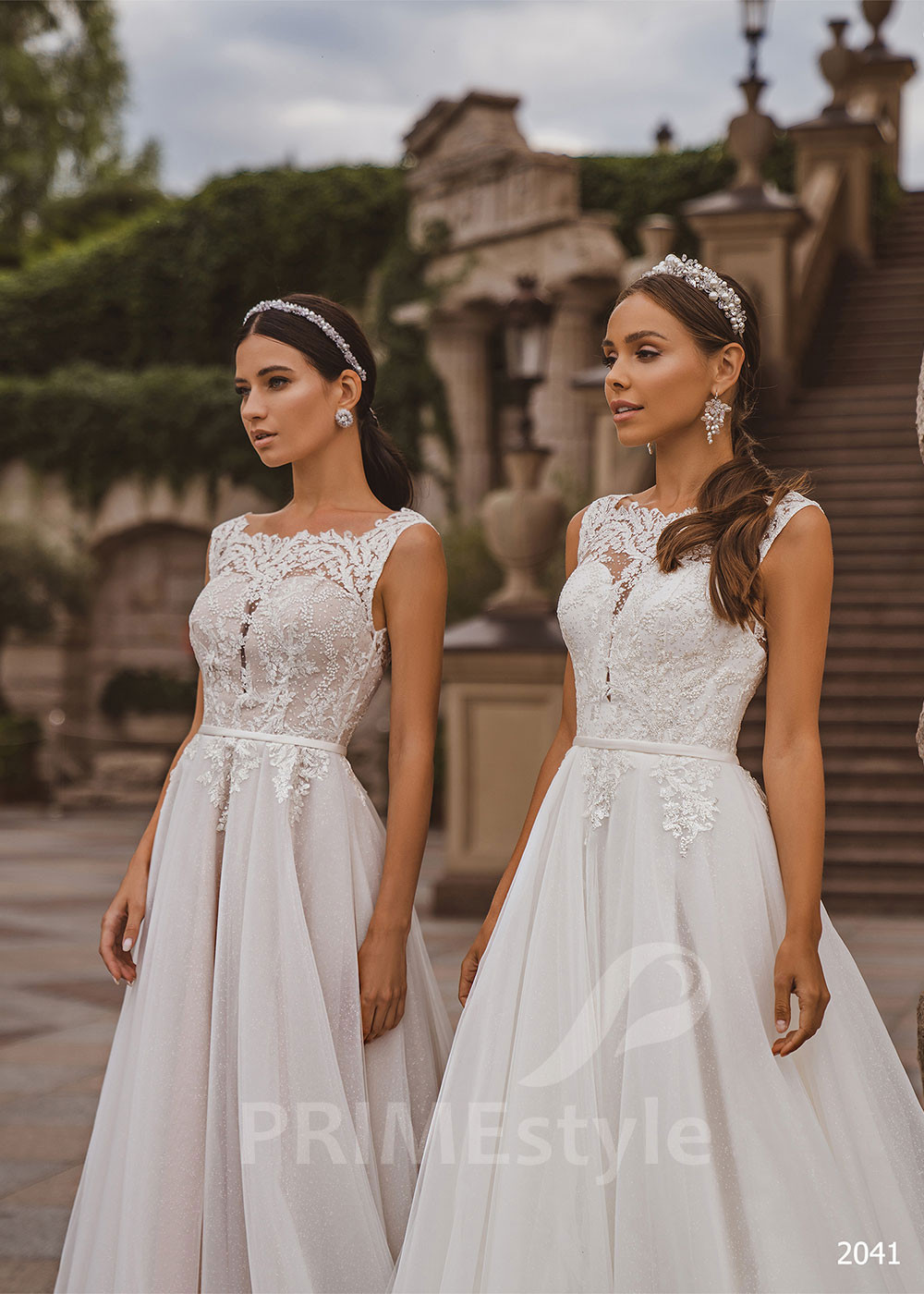 Elegantné tylové svadobné šaty LC2041