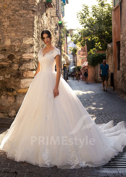 Luxusné princeznovské svadobné šaty LS508