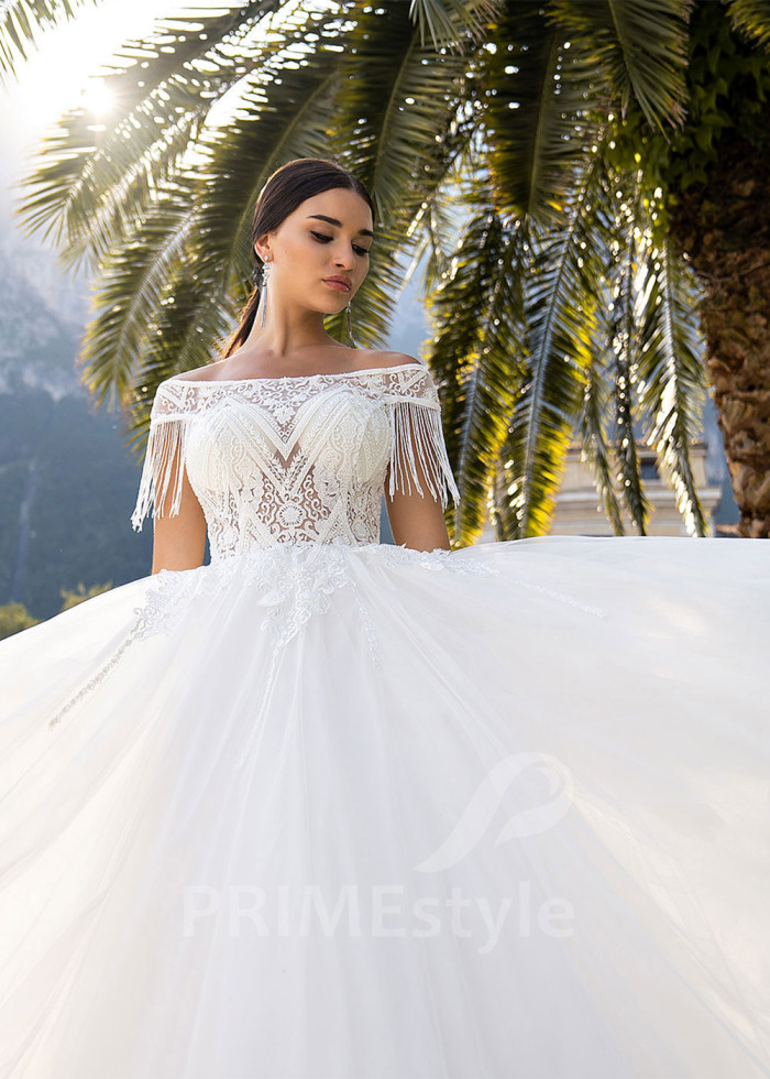 Elegantné princeznovské svadobné šaty LS522