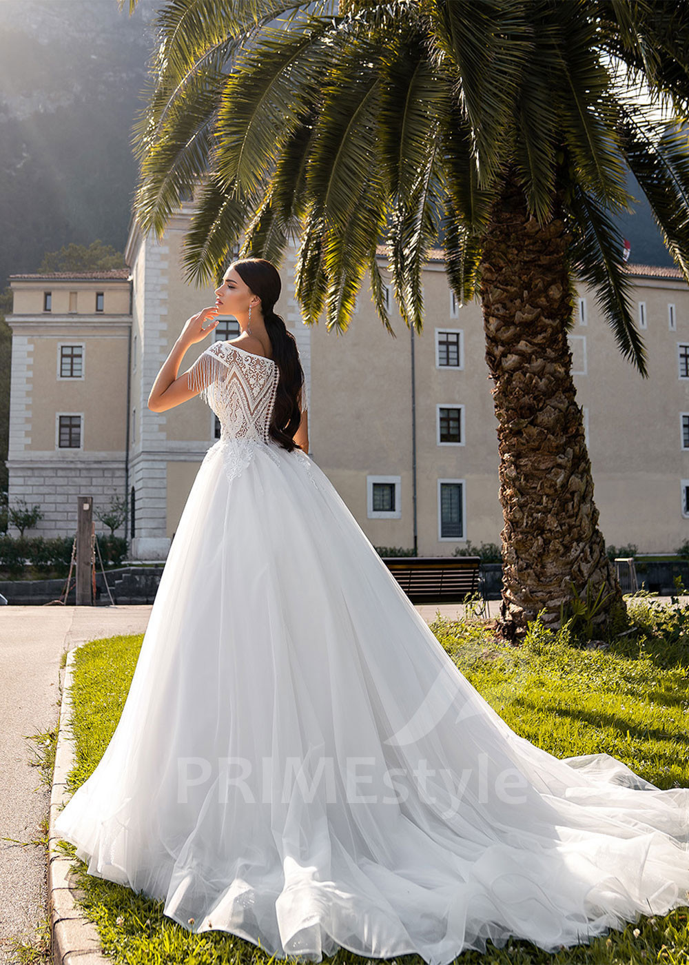 Elegantné princeznovské svadobné šaty...