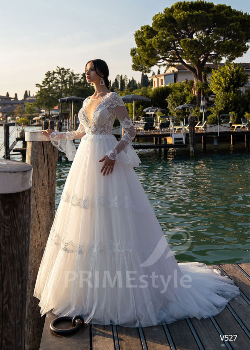 Exkluzívne romantické svadobné šaty LS527
