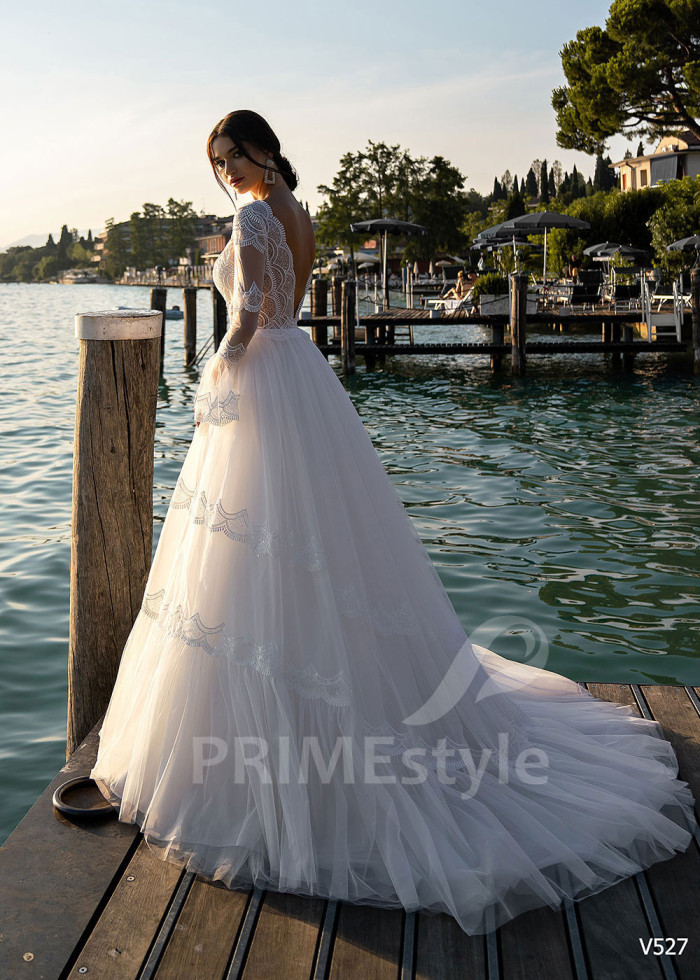 Exkluzívne romantické svadobné šaty LS527