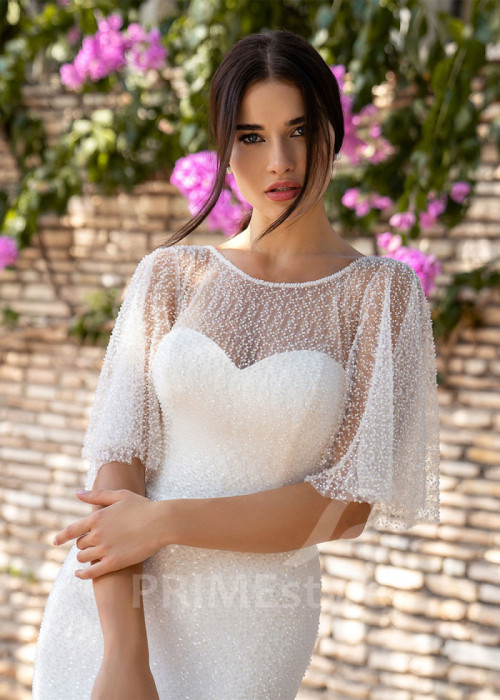 Exkluzívne úzke svadobné šaty LS535 2