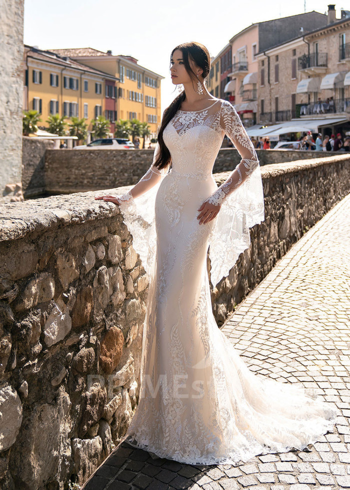 Luxusné romantické svadobné šaty LS538