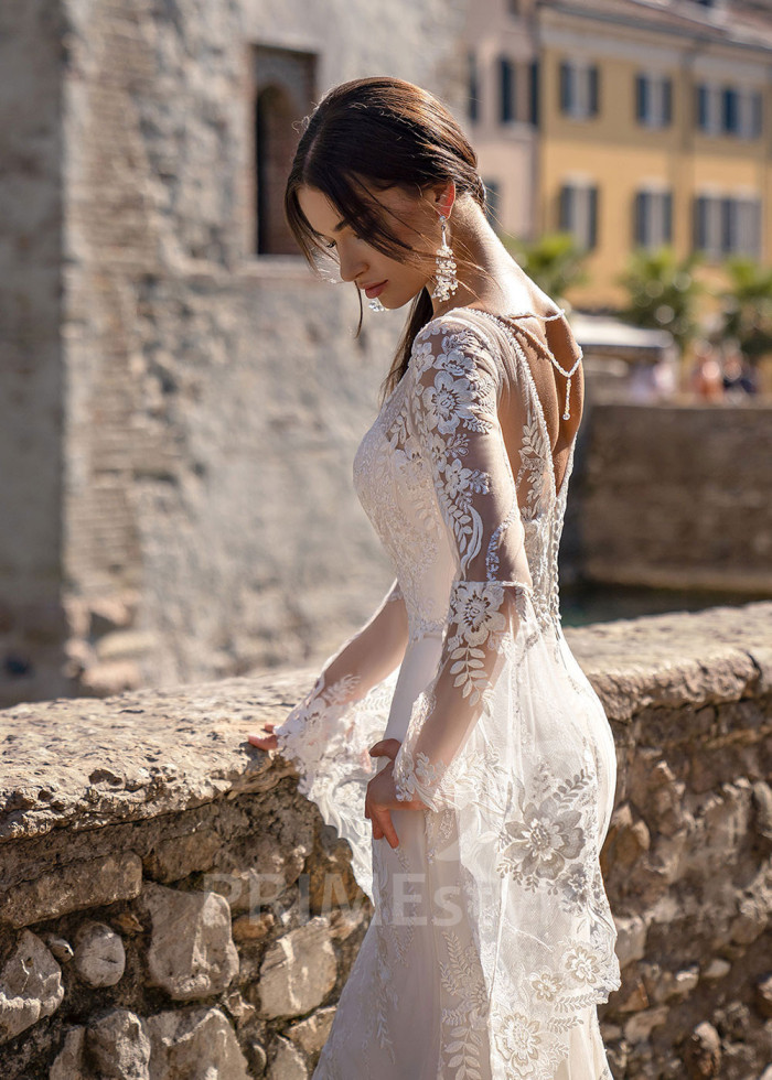 Luxusné romantické svadobné šaty LS538