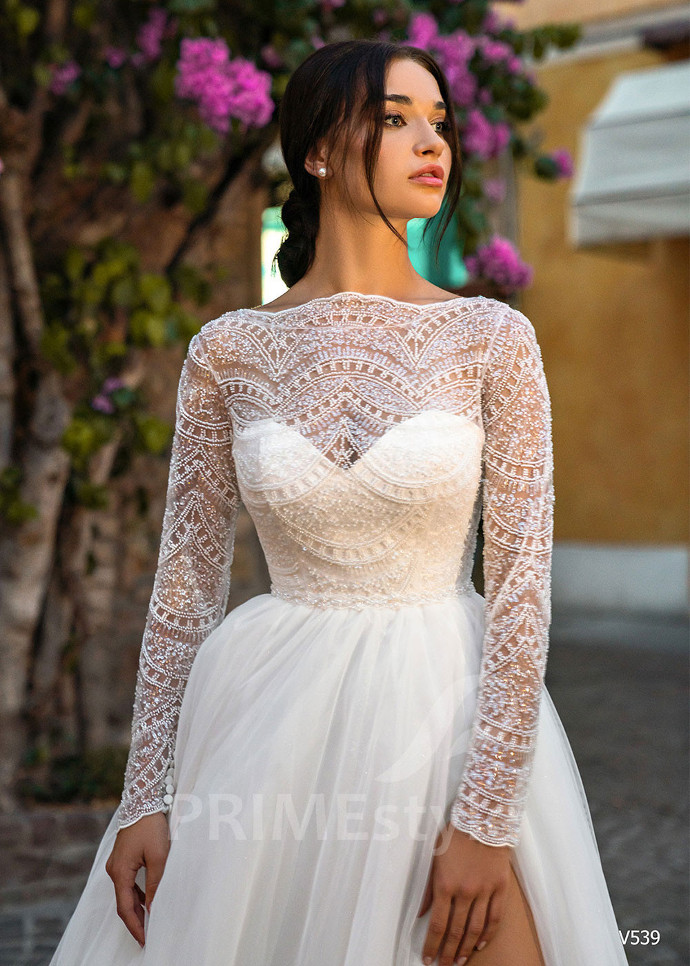 Luxusné tylové svadobné šaty LS539