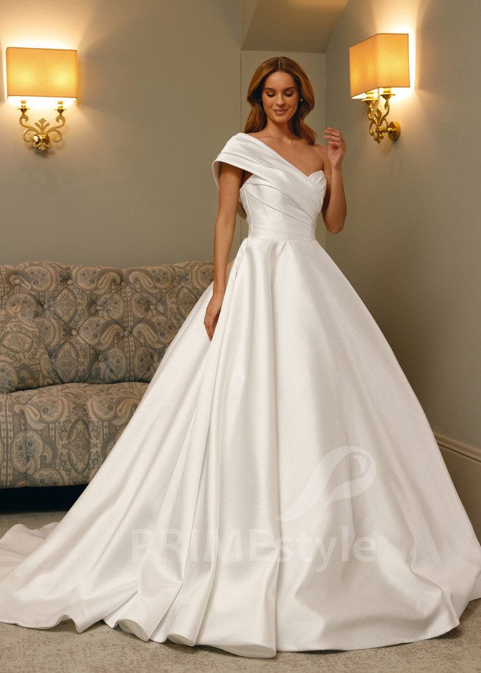 Luxusné asymetrické svadobné šaty Shannon