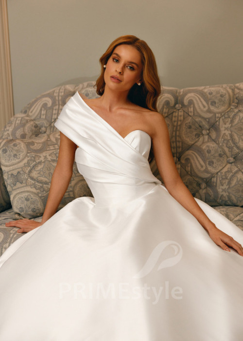 Luxusné asymetrické svadobné šaty Shannon 2