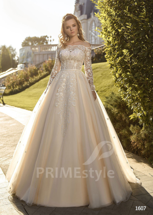 Luxusné čipkované svadobné šaty LC1607