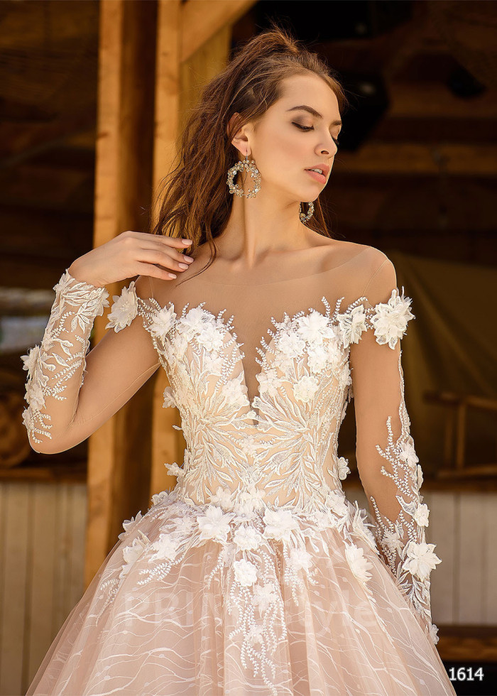 Luxusné romantické svadobné šaty LC1614