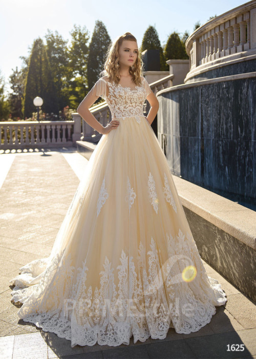 Luxusné čipkované svadobné šaty LC1625