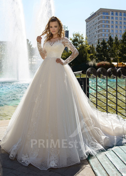 Luxusné čipkované svadobné šaty LC1632