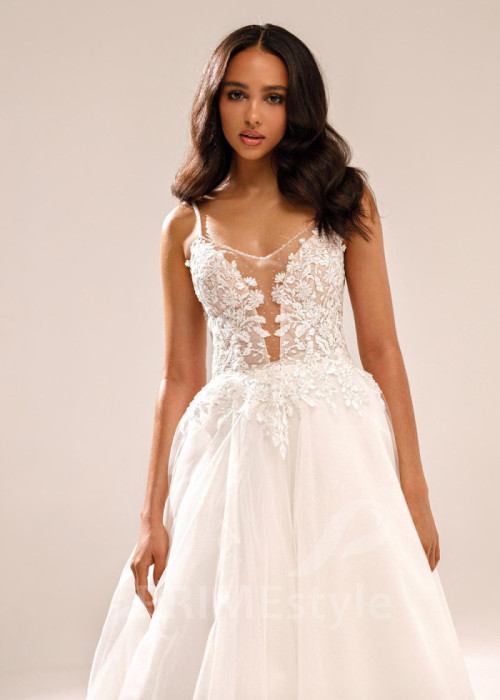 Elegantné svadobné šaty na ramienka Ada 2