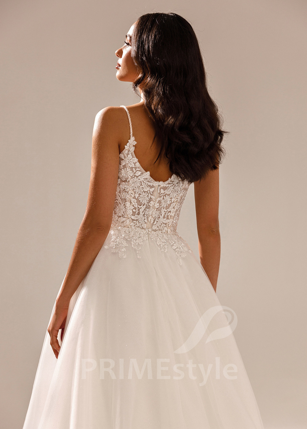 Elegantné svadobné šaty na ramienka Ada