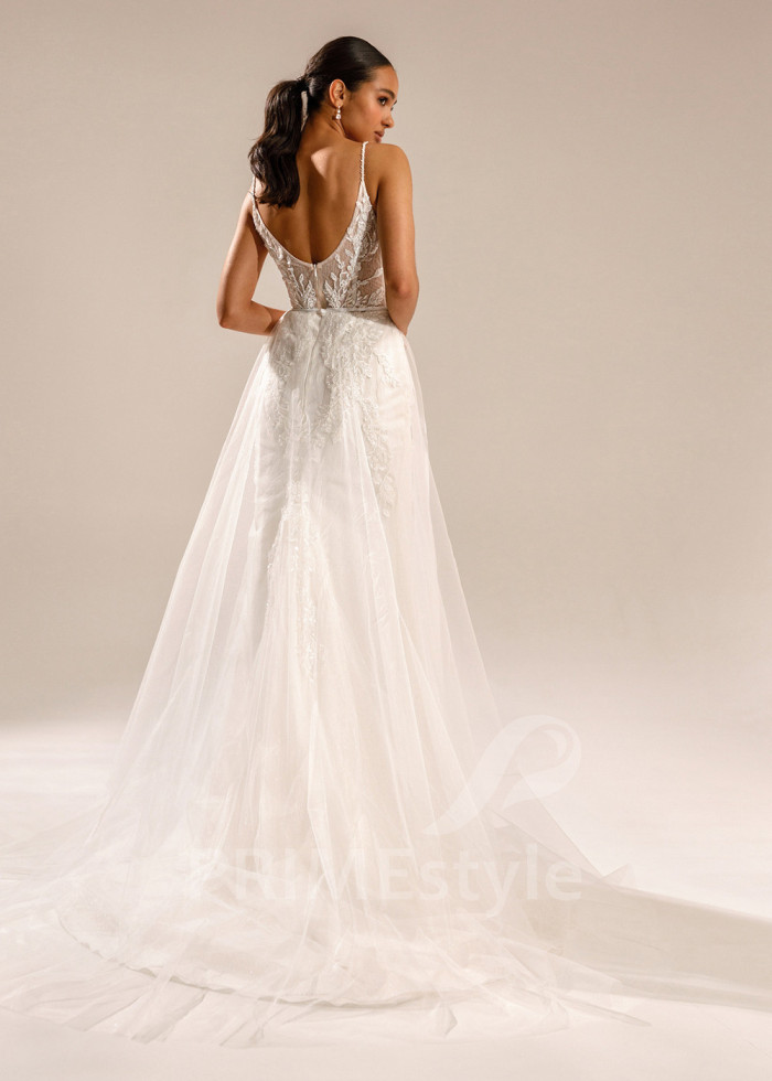 Luxusné svadobné šaty na ramienka Ellis