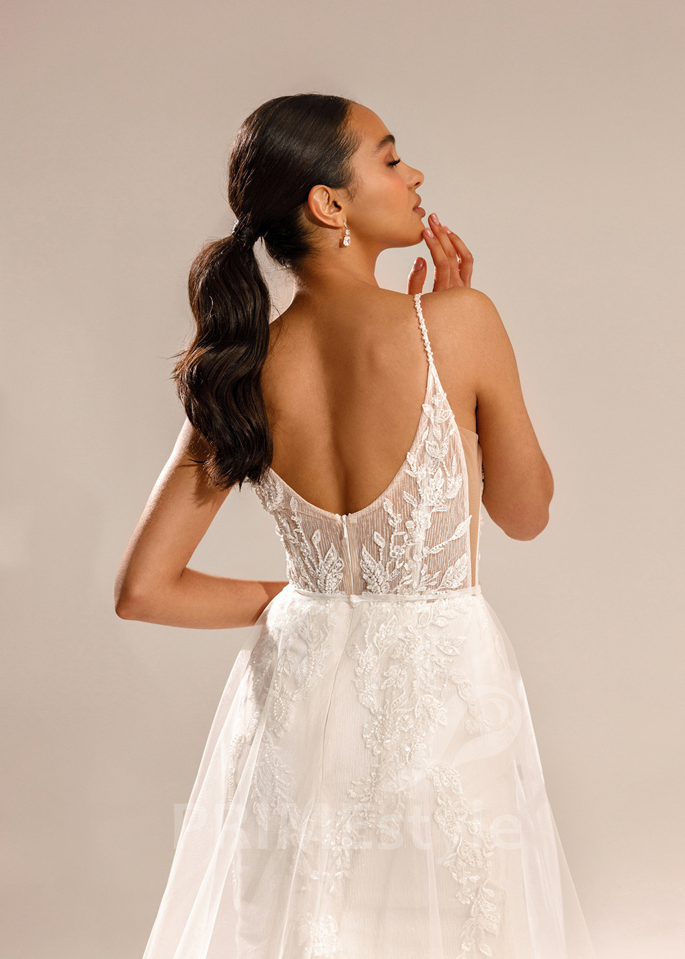 Luxusné svadobné šaty na ramienka Ellis