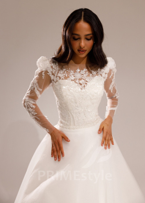 Elegantné tylové svadobné šaty Lucia 2