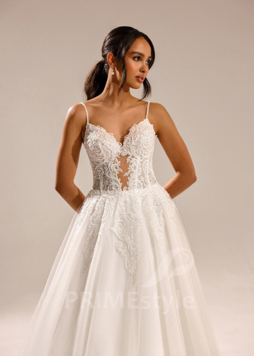 Luxusné svadobné šaty na ramienka Marianna 2