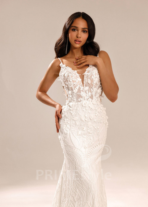 Luxusné celočipkované svadobné šaty Nora 2