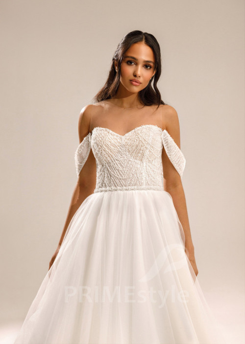 Jednoduché minimalistické svadobné šaty Taylor 2