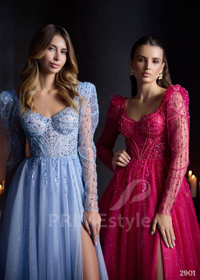 Spoločenské šaty s rukávom LC2901