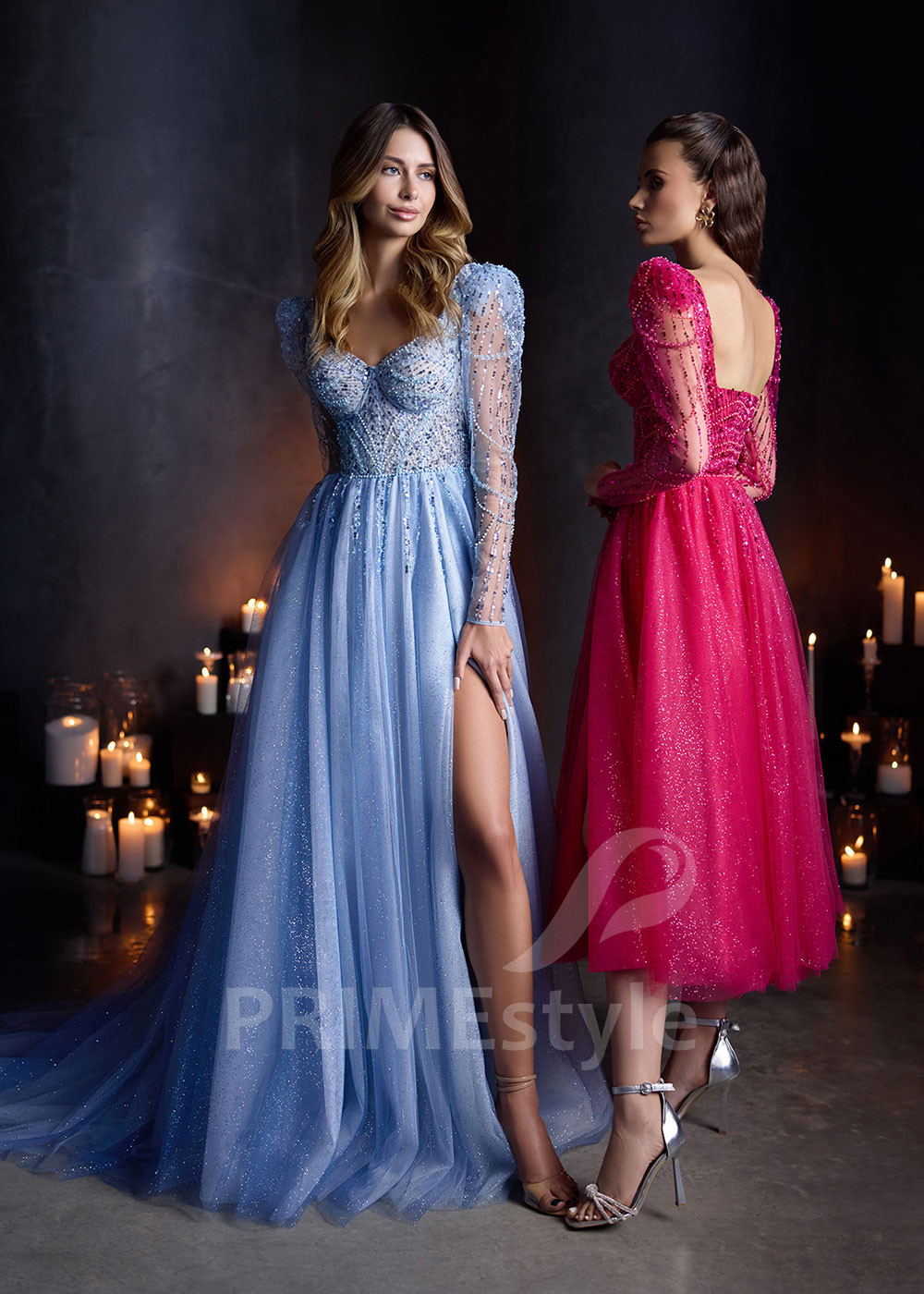 Spoločenské šaty s rukávom LC2901