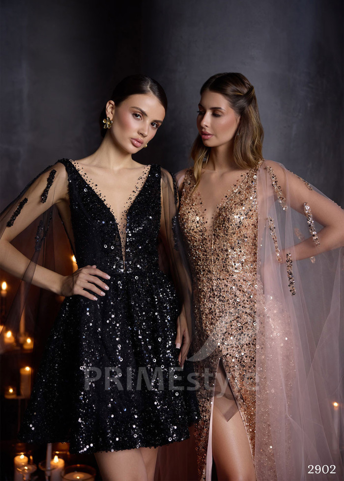 Trblietavé spoločenské šaty LC2902