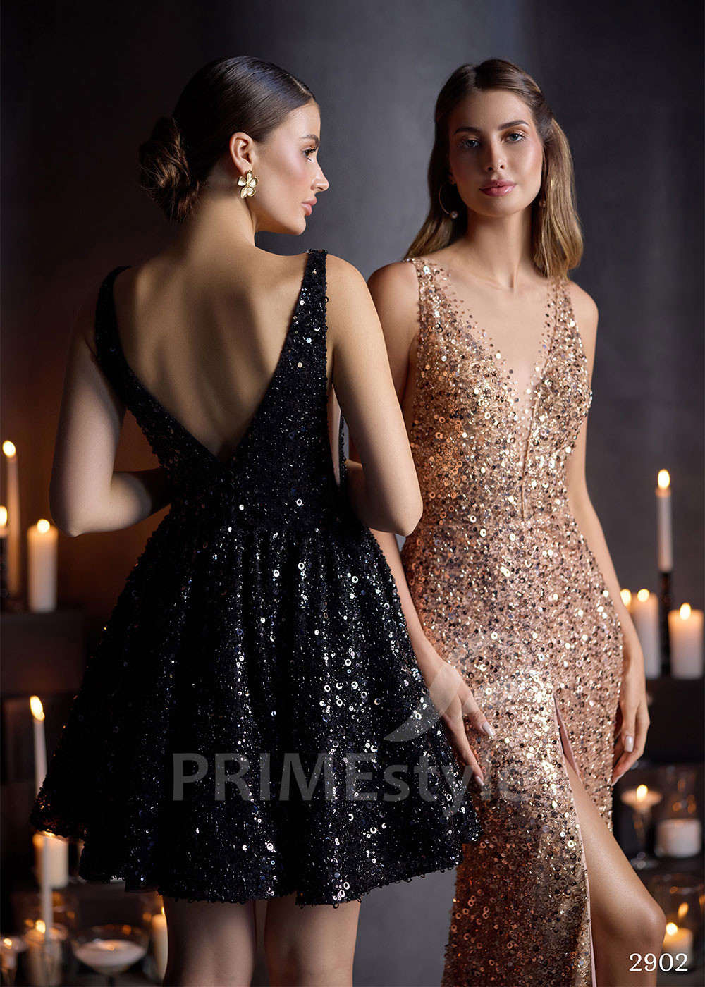 Trblietavé spoločenské šaty LC2902