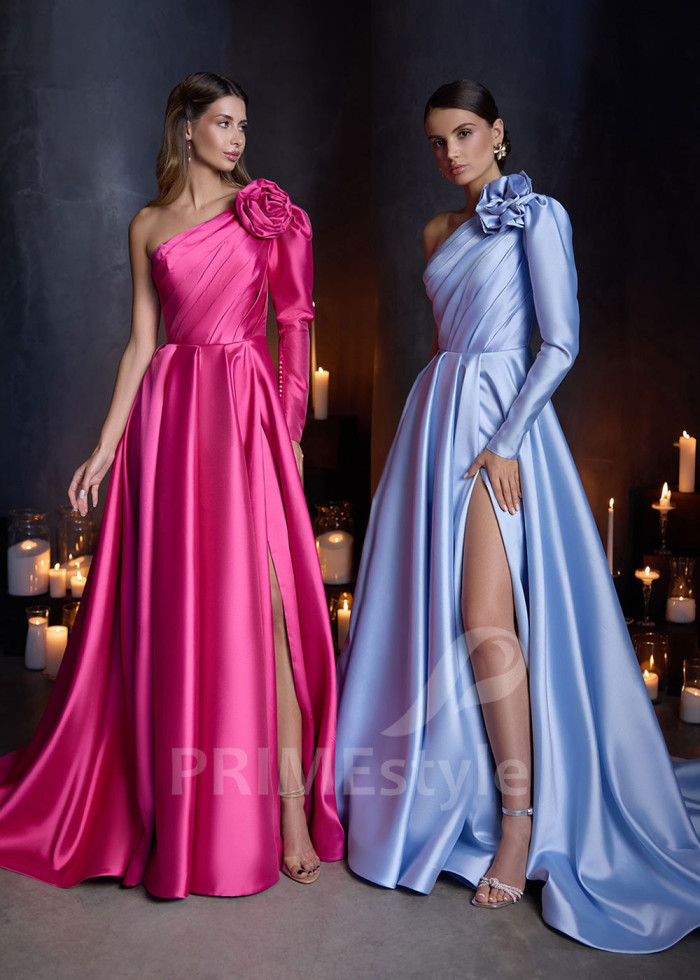 Plesové šaty s dlhým rukávom LC2918