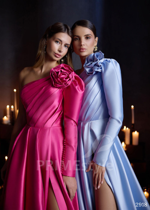 Plesové šaty s dlhým rukávom LC2918 2