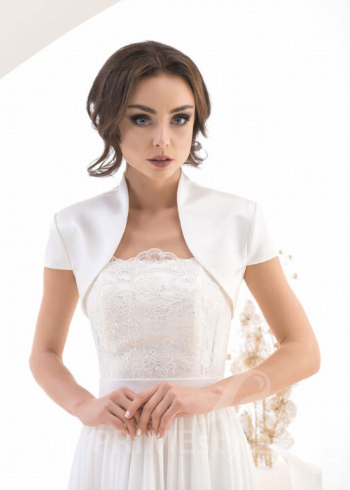 Jednoduché svadobné bolerko LB-47T