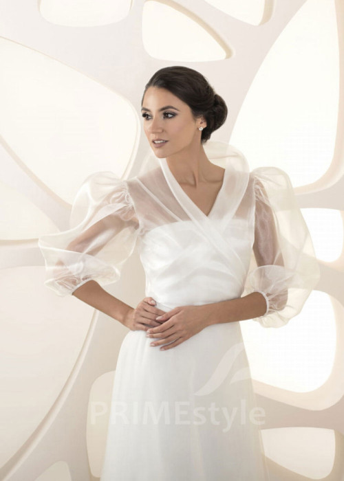 Jednoduché svadobné bolerko LB-64