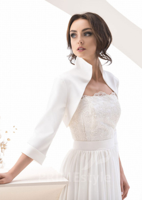 Jednoduché svadobné bolerko LB-75